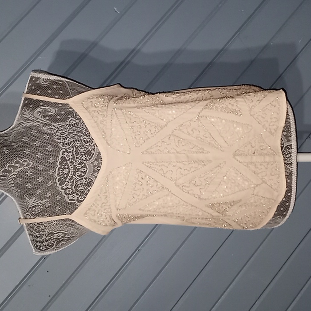 Verty beaded cream cami